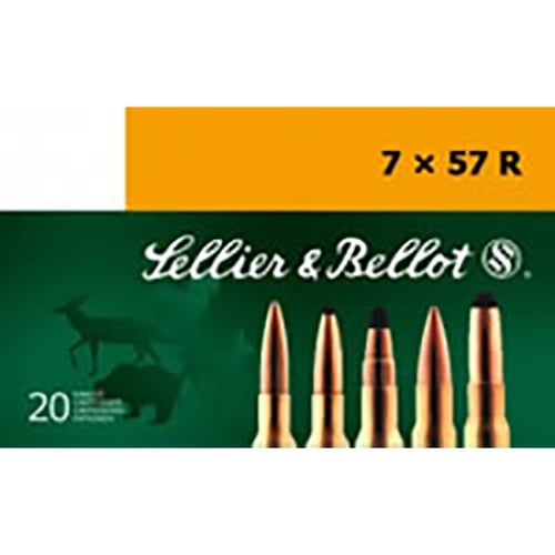 Sellier & Bellot SB757RA Rifle  7x57R 173 gr Soft Point Cut Through Edge 20 Per Box/ 20 Case